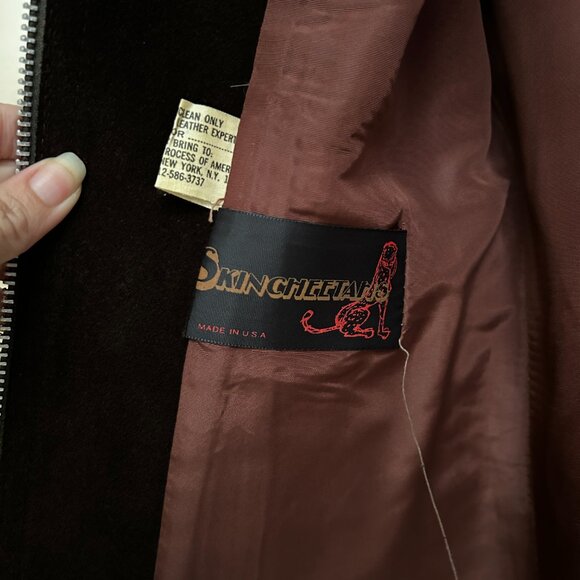 VINTAGE 100% Suede Leather Western Wear Rockabilly Cowboy Skirt Set - Picture 8 of 8